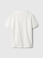 Erkek Bebek Gap Logo Polo Yaka T-Shirt Krem