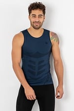 Erkek Breathable Mesh Dikişsiz Spor Atlet