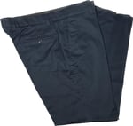 Erkek Büyük Beden Siyah Keten Pantolon-1