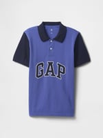 Erkek Çocuk Gap Logo Colorblock Pique Polo Yaka T-Shirt