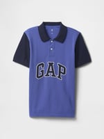 Erkek Çocuk Gap Logo Colorblock Pique Polo Yaka T-Shirt