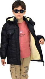 Erkek Çocuk Kapüşonlu Mont BS-1042