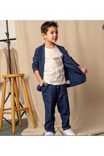 ERKEK ÇOCUK KETEN TAKIM ELBİSE-1