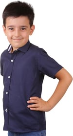 erkek çocuk kısa kol gömlek