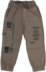 Erkek Çocuk Paça Ve Beli Lastikli Baskılı Pantolon BGL-ST03620