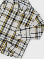 Erkek Çocuk Uzun kol Ekose Gömlek Beyaz