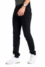 Erkek Denim Siyah Slim Fit Likralı Dar Kot Jean Pantolon 2130
