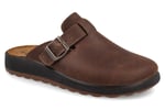 Erkek Ev Terliği 52 722 UL Fly Flot LEATHER MAN SLIPPER 2507-Dark Brown