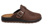Erkek Ev Terliği 52 722 UL Fly Flot LEATHER MAN SLIPPER 2507-Dark Brown