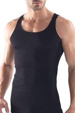 Erkek Fitilli Siyah Atlet 9341 Blackspade