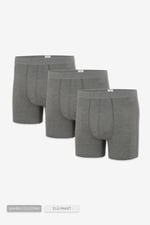 Erkek Gri 3’Lü Uzun Paça Bambu Boxer - 25201