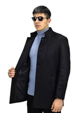 Erkek Hakim Yaka Kaşe Kaban BGL-ST03412