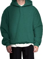 Erkek Kapüşonlu Oversize Sweatshirt 3 İplik Şardonlu Sweatshirt