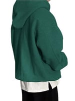 Erkek Kapüşonlu Oversize Sweatshirt 3 İplik Şardonlu Sweatshirt