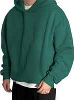 Erkek Kapüşonlu Oversize Sweatshirt 3 İplik Şardonlu Sweatshirt