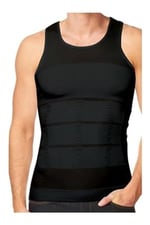 Erkek Korse Atlet (BEYAZ VE SİYAH/XXL)