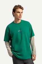 Erkek Oversize Urban Tasarım T-Shirt - Ruuw
