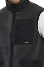 Erkek Polar Kolsuz Çift Renk Yelek 3 Cepli Comfort Fit Kesim
