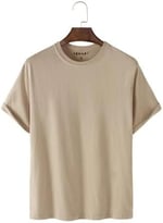 Erkek Regular Fit Düz Pamuklu T shirt
