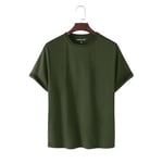 Erkek Regular Fit Düz Pamuklu T shirt