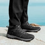 Erkek Regular Fit%100 Yün Uzun Kollu Yarım Fermuarlı Triko Siyah Triko 15311131-011