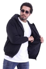 Erkek Rüzgar Geçirmez Baharlık İnce Kapüşonlu Yağmurluk Ceket - Su Geçirmez ve Hafif - Waterproof-MM-07
