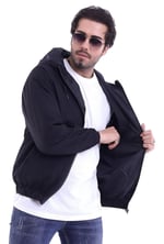Erkek Rüzgar Geçirmez Baharlık İnce Kapüşonlu Yağmurluk Ceket - Su Geçirmez ve Hafif - Waterproof-MM-07