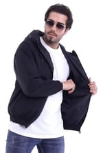 Erkek Rüzgar Geçirmez Baharlık İnce Kapüşonlu Yağmurluk Ceket - Su Geçirmez ve Hafif - Waterproof-MM-07