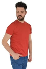 Erkek Sıfır Yaka Tişört Penye BGL-ST02799