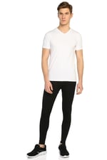 Erkek Siyah 2'li Paket Termal Tayt İçlik,%65 Polyester,%30 Viskon,%5 Likra Elf568t0125t2ccm - Bedenler: 4XL, S, M, L, XL