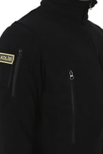 Erkek Siyah Taktik Polar Hırka - Outdoor Polis Poları
