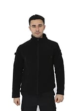 Erkek Siyah Taktik Polar Hırka - Outdoor Polis Poları