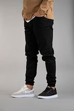 Erkek Slim Fit Dar Kesim Jogger Pantolon Siyah