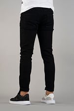 Erkek Slim Fit Dar Kesim Kot Pantolon Siyah