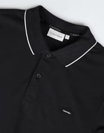 Erkek Slim Fit Uzun Kollu Polo Yaka Siyah Polo Yaka T-Shirt K10K112753-BEH
