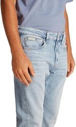 Erkek Slim Taper Açık Mavi Jean Pantolon