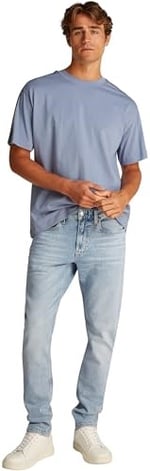 Erkek Slim Taper Açık Mavi Jean Pantolon