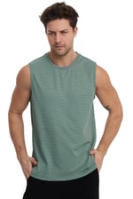 Erkek Spor Kolsuz T-Shirt, Reflektör Detaylı, Bisiklet Yaka