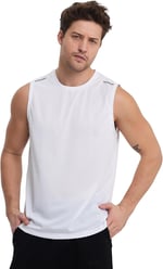 Erkek Spor Kolsuz T-Shirt, Reflektör Detaylı, Bisiklet Yaka