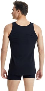 Erkek Tender Cotton Siyah Atlet C8T3N2O9