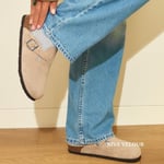 Erkek Terlik RIVA 105495 Genuins VELOUR Taupe