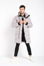 Erkek Uzun Şişme Su ve Rüzgar Geçirmez Kaban Mont | Waterproof -20°C'ye Kadar Dayanıklı Polyester Mont - MM-134