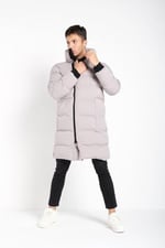 Erkek Uzun Şişme Su ve Rüzgar Geçirmez Kaban Mont | Waterproof -20°C'ye Kadar Dayanıklı Polyester Mont - MM-134