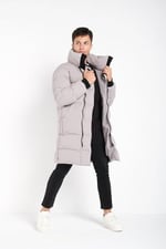 Erkek Uzun Şişme Su ve Rüzgar Geçirmez Kaban Mont | Waterproof -20°C'ye Kadar Dayanıklı Polyester Mont - MM-134