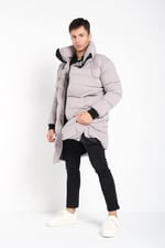 Erkek Uzun Şişme Su ve Rüzgar Geçirmez Kaban Mont | Waterproof -20°C'ye Kadar Dayanıklı Polyester Mont - MM-134
