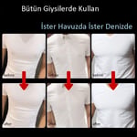 Erkek ve Kadın için Suya Dayanıklı Göğüs ve Meme Ucu Kapatıcı Koruyucu Ped Bandı, 10 Adet