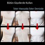 Erkek ve Kadın için Suya Dayanıklı Göğüs ve Meme Ucu Kapatıcı Koruyucu Ped Bandı, 10 Adet