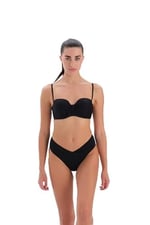 Eros Kadın 3155Bk Straplez Kaplı Bikini, Örme