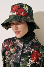 EŞARP DETAYLI BUCKET ŞAPKA SİYAH