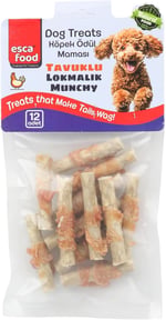 Esca Food Tavuklu Lokmalık Munchy 6 Santimetre 12'li Köpek Ödül Maması